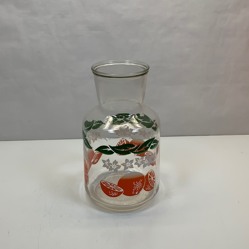 Anchor Hocking carafe orange juice glass pitcher